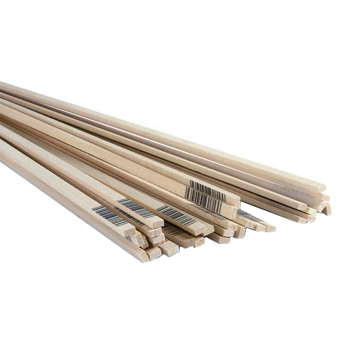 Midwest Products 4046 Basswood Strip, 24 in L, 1/4 in W, 1/8 in Thick, Wood - 1