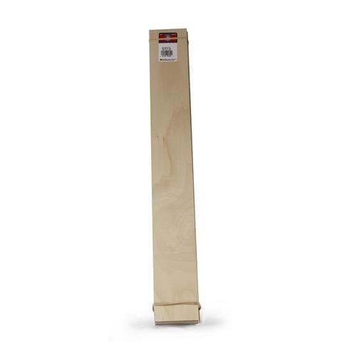 Basswood Sheet, Midwest Products, 24 in L x 3 in W x 1/8 in Thick, Wood - 2
