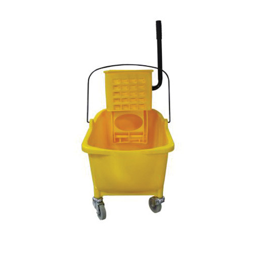 Wringer Bucket, Ace, 35 qt Capacity, Rectangle, Polyethylene Wringer, Yellow - 3