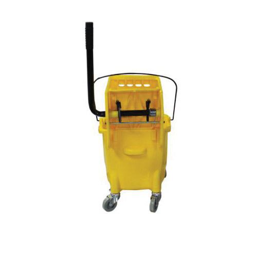 Wringer Bucket, Ace, 35 qt Capacity, Rectangle, Polyethylene Wringer, Yellow - 4