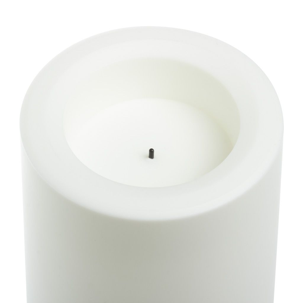 Sterno Home CGT20304WH Candle, 500 hr Burning, White Candle, LED Bulb - 4