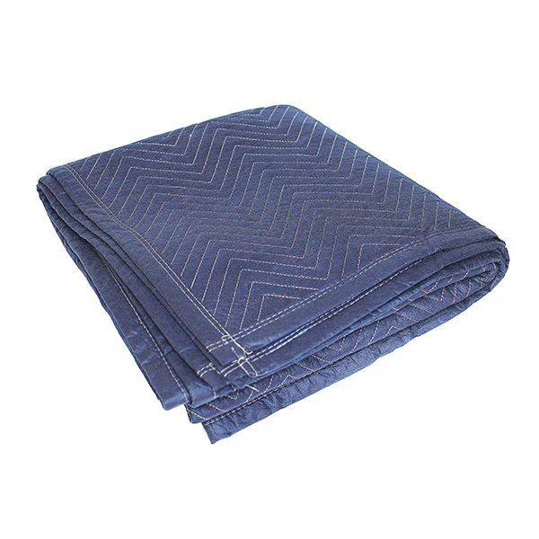 Milwaukee Hand Truck 37280 Moving Blanket, 80 in L, 72 in W, Cotton/Poly, Blue