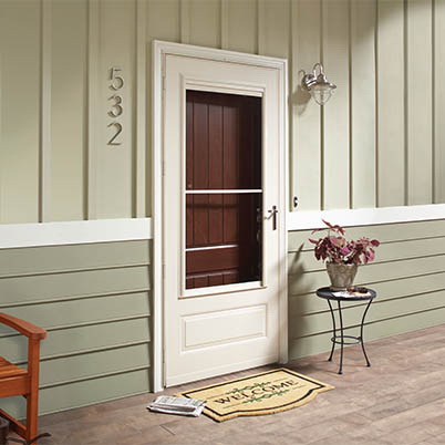 Storm Door, Andersen, White, 32 in W x 80 in H - 1
