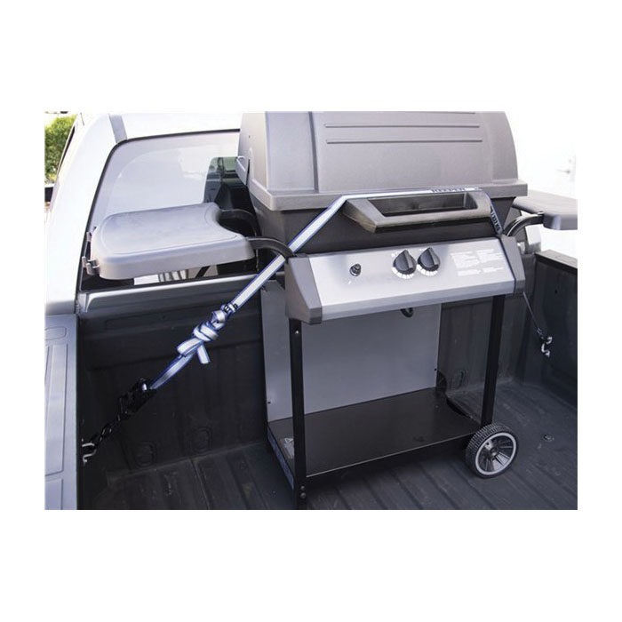 Ratchet Tie-Down Ratchet, Keeper, 1 in W, 14 ft L, Gray, 500 lb Working Load, S-Hook End - 4