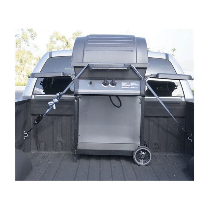 Ratchet Tie-Down Ratchet, Keeper, 1 in W, 14 ft L, Gray, 500 lb Working Load, S-Hook End - 5
