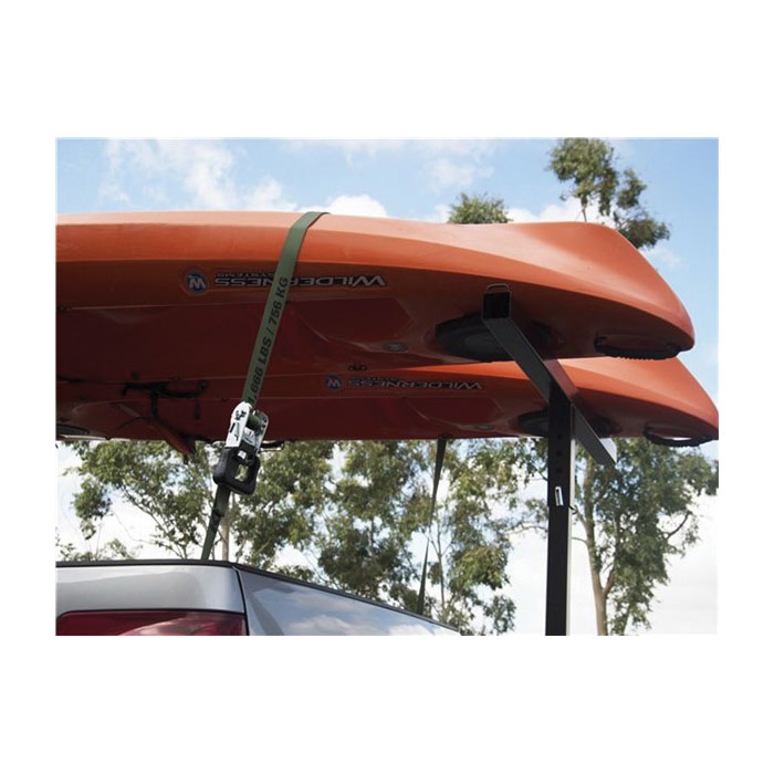 Ratchet Tie-Down, Keeper, 1-1/2 in W, 12 ft L, Forest Green, 1666 lb Working Load, Double J-Hook End - 2