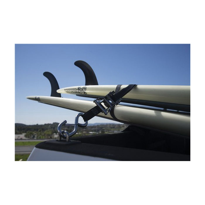 Ratchet Tie-Down, Keeper, 1 in W, 15 ft L, Black, 500 lb Working Load, S-Hook End - 2