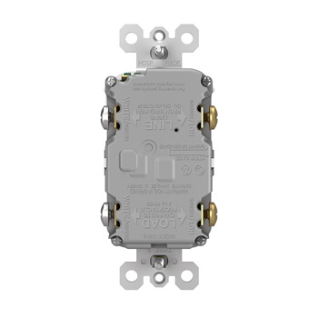 Pass & Seymour radiant 2097TRWRW GFCI Receptacle, 125 V, 20 A, NEMA: NEMA 5-20R, Back and Side Wiring, White