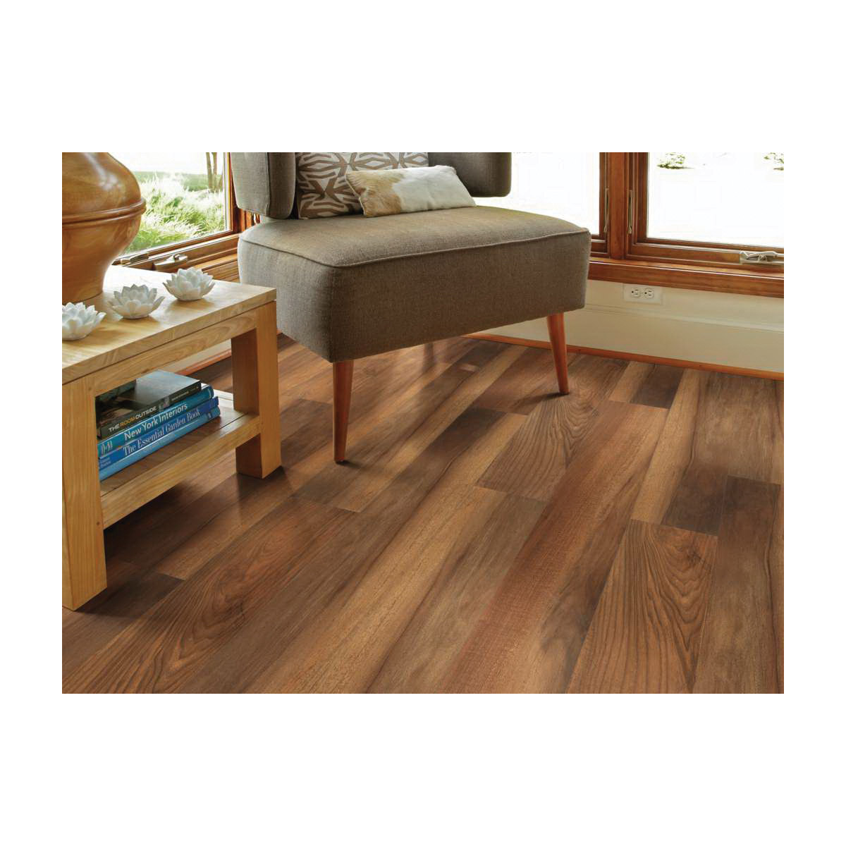 Luxury Vinyl Plank, Shaw, Paramount, 7 in W x 48 in L, 12 mil, Amber Oak, 18.68 sq-ft per Box - 3