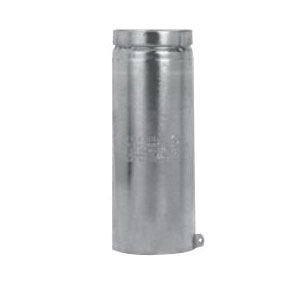 LockTab 103082 Type B Gas Vent Pipe, 3-1/2 in OD, 12 in L, Aluminum/Steel, Galvanized