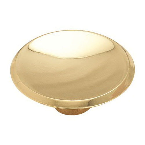 Amerock Allison Value Series BP34143 Cabinet Knob, 3/4 in Projection, Zinc, Polished Brass