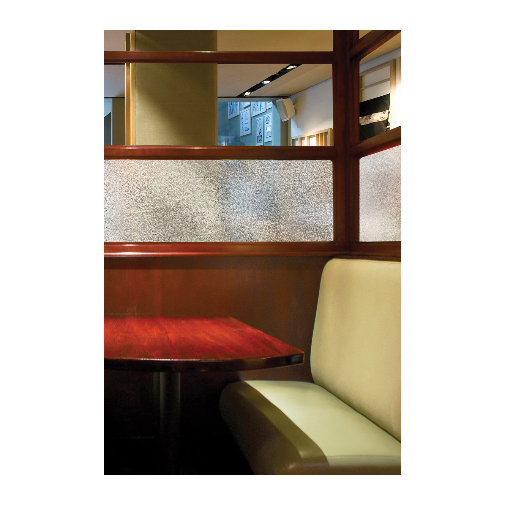 Window Film, Artscape, 72 in L, 36 in W, Texture Twelve Pattern, Vinyl, Clear - 4