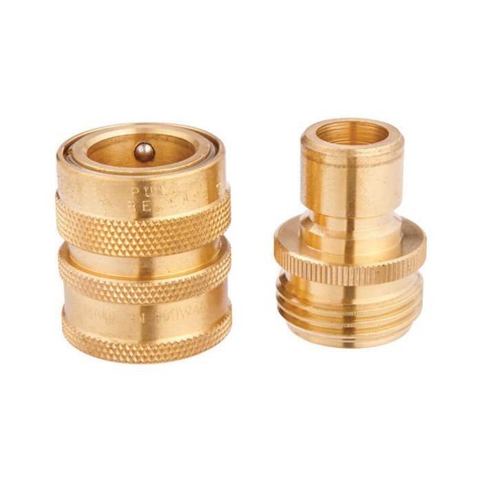 ACE GT1922A Quick Connector Coupling Threaded Female x Threaded Male, Threaded Female x Threaded Male, Brass - 1