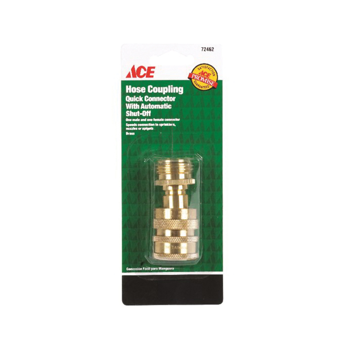 ACE GT1922A Quick Connector Coupling Threaded Female x Threaded Male, Threaded Female x Threaded Male, Brass - 2