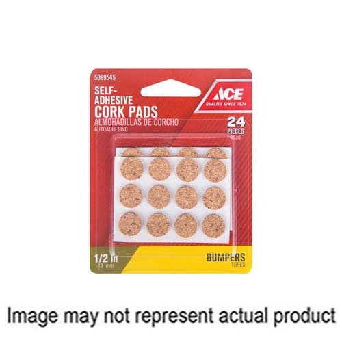 ACE 9962/ACE Bumper Pad, 1/2 in Dia, Round, Brown - 1