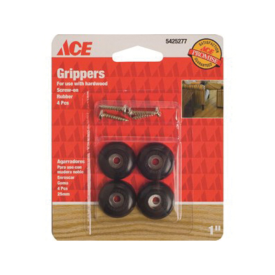 ACE 9644/ACE Anti-Skid Pad, Plastic, Black, 1 in Dia, Round - 2