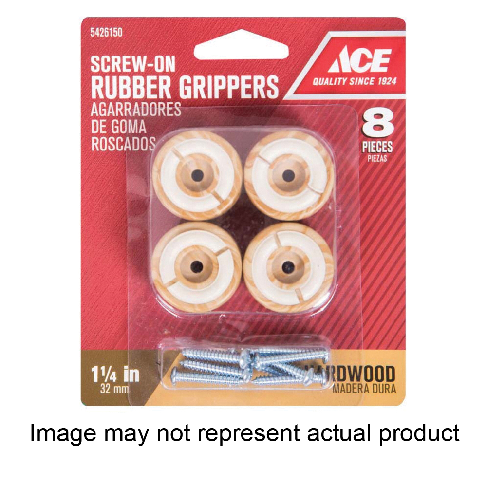ACE 3692/ACE Non-Slip Cup, 1-1/4 in W, Round, Rubber, Brown - 1