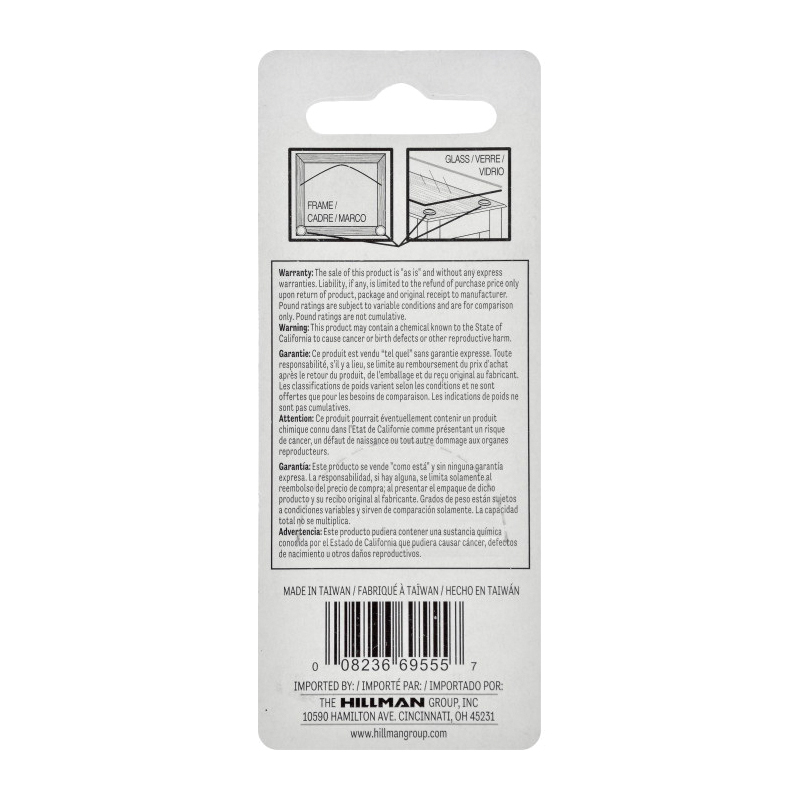 Non-Skid Discs Clear 1/2 in, Hillman, 10 pk - 3