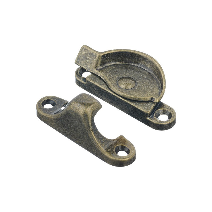 ACE 01-3825-162 Crescent Sash Lock, Brass, Antique Brass - 1