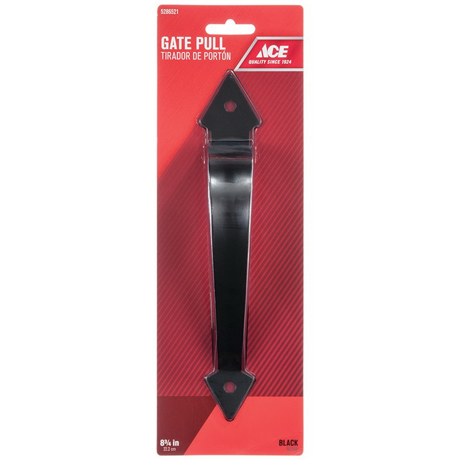 ACE 01-3430-122 Ornamental Gate Pull, 8-3/4 in H, Stainless Steel, Matte - 3