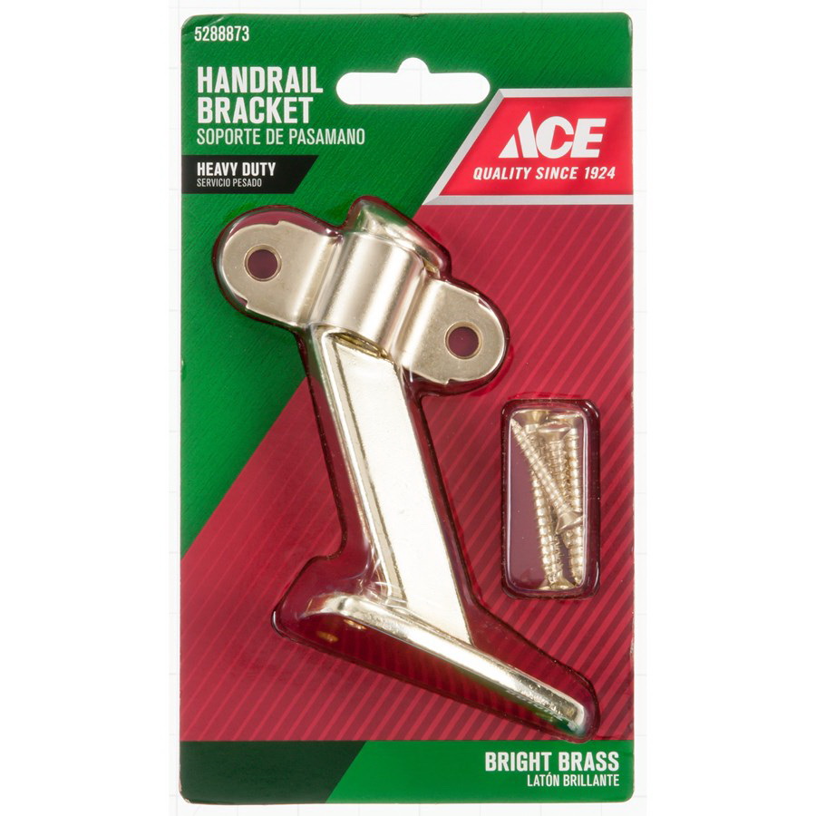 ACE 01-3048-365 Handrail Bracket, Steel, Brass - 1