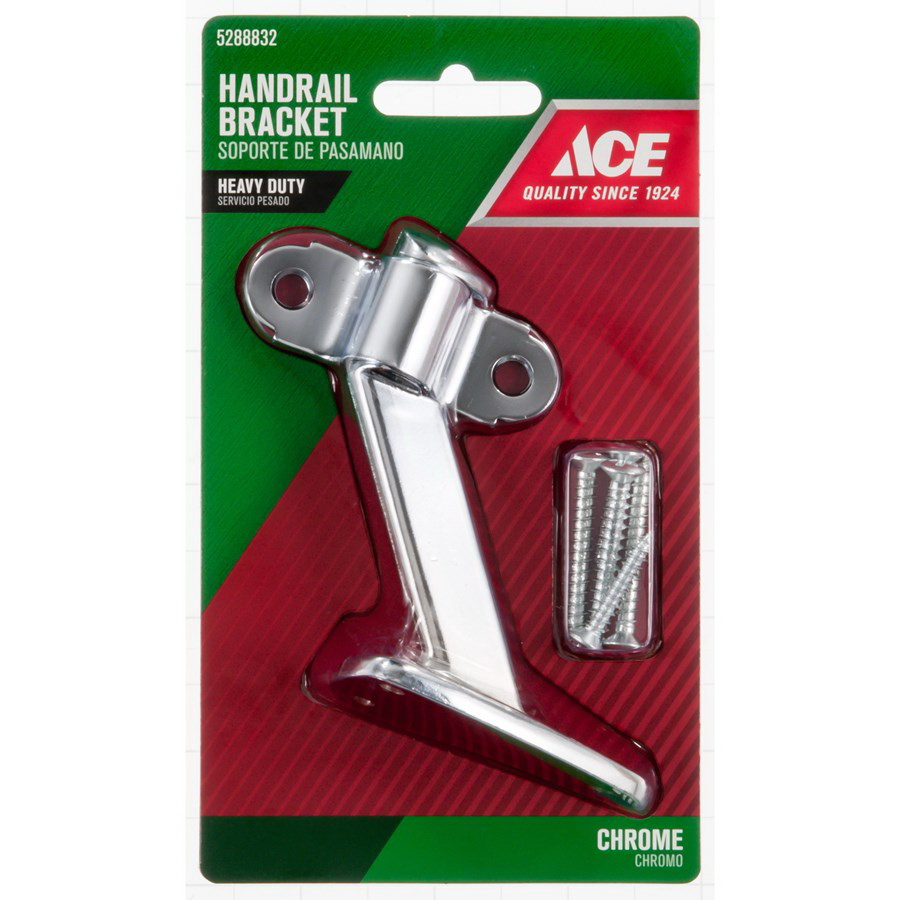 ACE 01-3048-361 Handrail Bracket, Steel, Chrome - 2