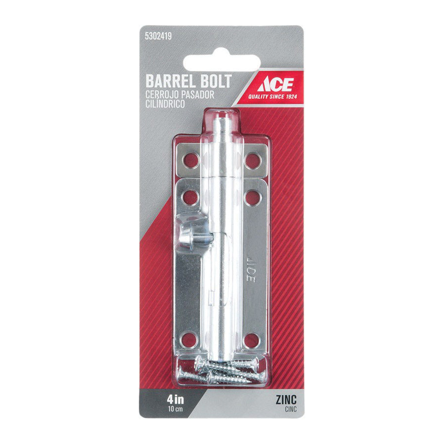 ACE 01-3008-344 Barrel Bolt, Steel, Zinc - 2