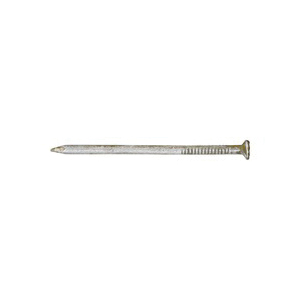 ACE 52238 Sinker Nail, 4D, 1-3/8 in L, Steel, Vinyl-Coated, Checkered Head, Smooth Shank, Yellow, 1 lb - 1