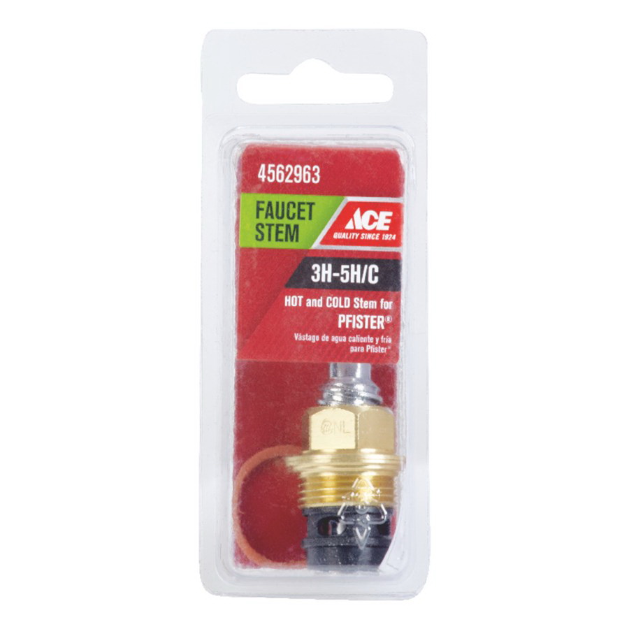 ACE 9DA015946E Faucet Stem, Brass, 1.99 in L, For: Price Pfister 35 Sink Faucets - 2
