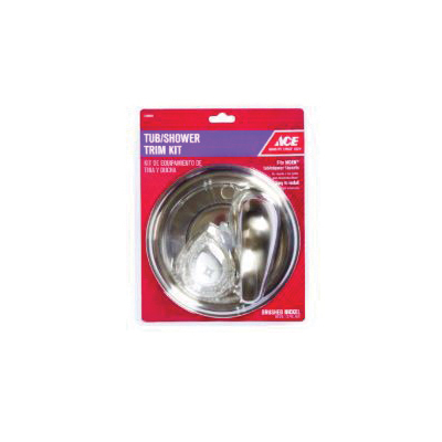 ACE 9DA0010002 Trim Kit, Acrylic/Metal/Plastic, Silver, Brushed Nickel - 2