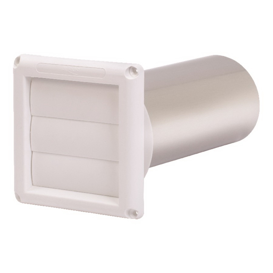 ACE ACESVHAW4 Dryer Vent Hood, 6 in L x 4 in W Rough Opening, 4 in Duct, Plastic Hood, White Hood - 2