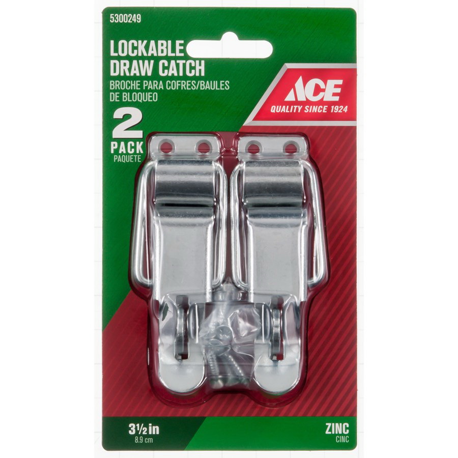 ACE 01-3620-026 Lockable Drawer Catch, Zinc, Zinc - 2