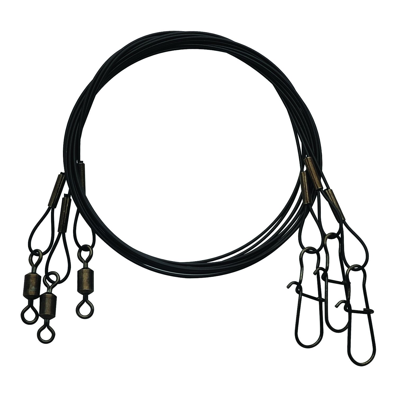 Eagle Claw 08012-006 Wire Leader, 12 in L, Steel, Black