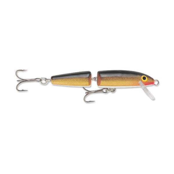 Rapala Jointed Series J07G Fishing Lure, 2-Hook, Balsa Wood, Gold Lure