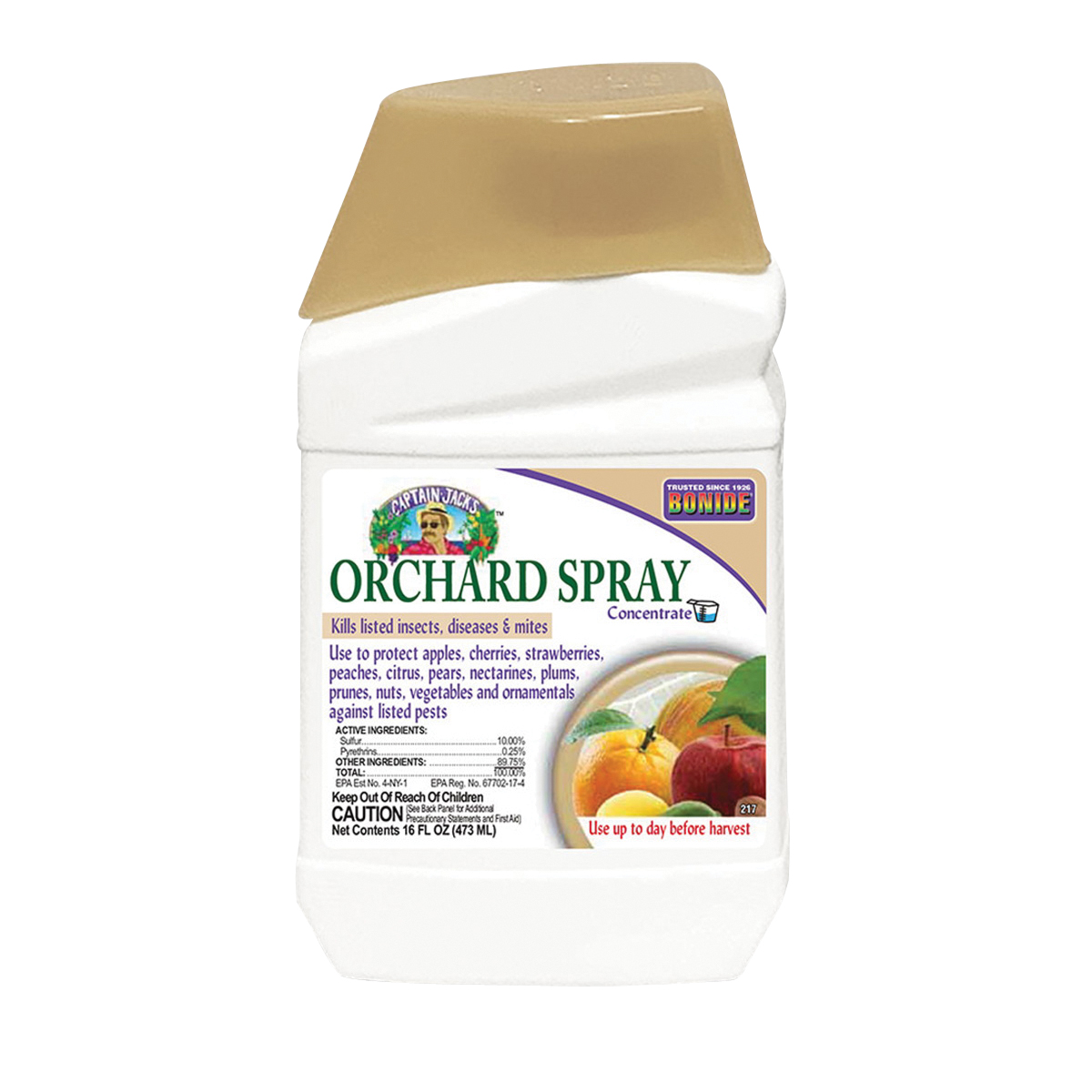 Captain Jack's 217 Orchard Concentrate, Liquid, Spray Application, 1 pt