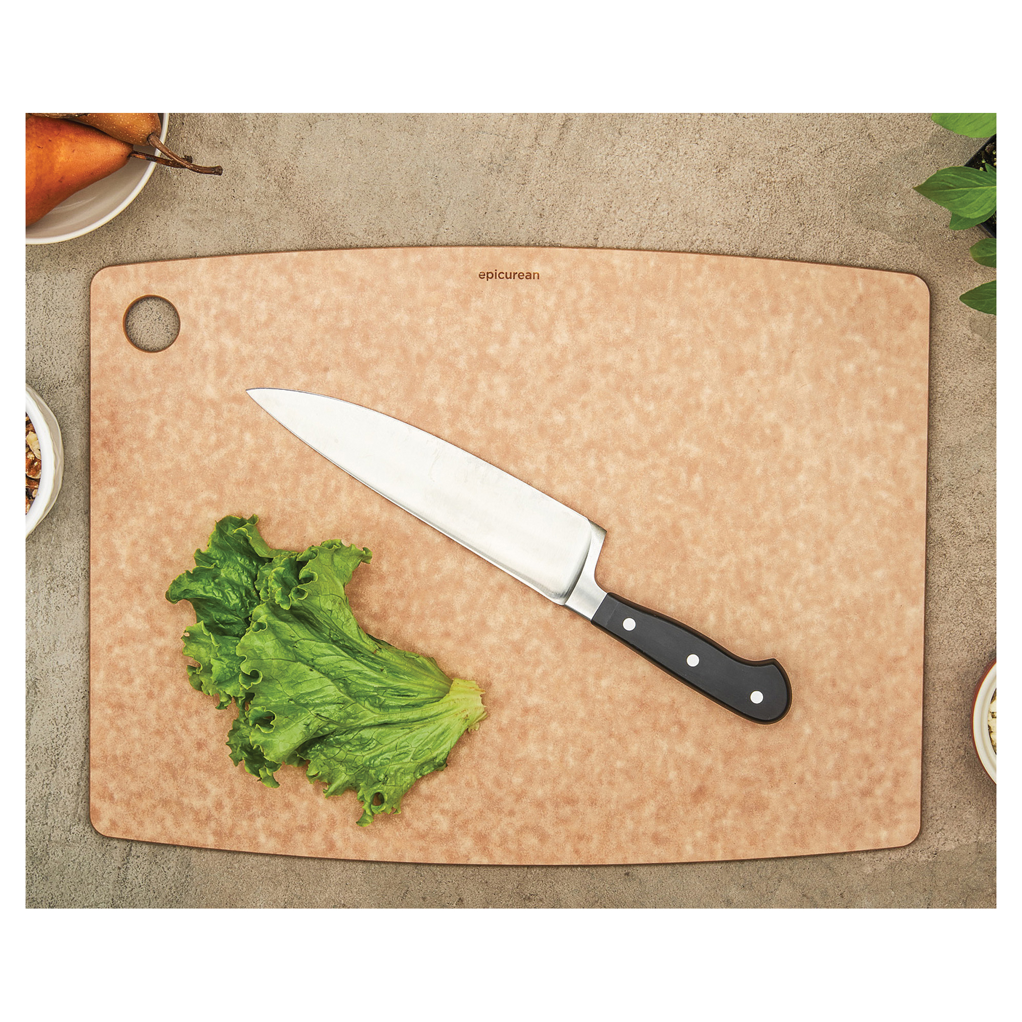 epicurean Kitchen Series 001-181301 Cutting Board, 17-1/2 in L, 13 in W, 1/4 in Thick, Wood, Natural - 5
