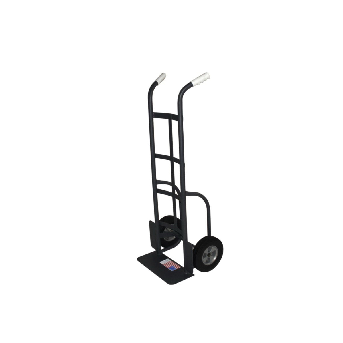 Milwaukee Hand Truck 60138 Hand Truck, 8 in W Toe Plate, 18 in D Toe Plate, 1000 lb, Metal Frame, Black