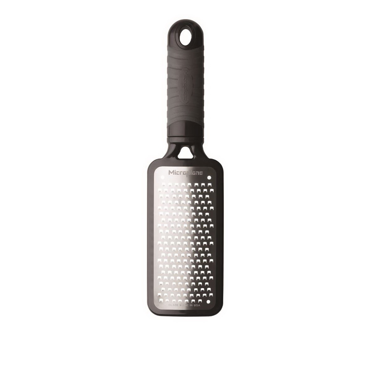 Microplane Home Series 44001 Coarse Cheese Grater, Plastic/Stainless Steel, Black - 1