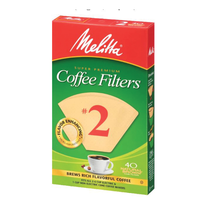 Melitta 612412 #2 Coffee Filter, Cone, Paper, Natural Brown - 3