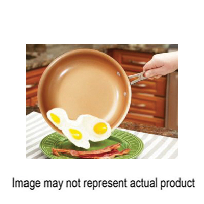 Red Copper 10687-6 Fry Pan, 10 in Dia, Ceramic/Copper, Red, Non-Stick: Yes, Dishwasher Safe: Yes - 1