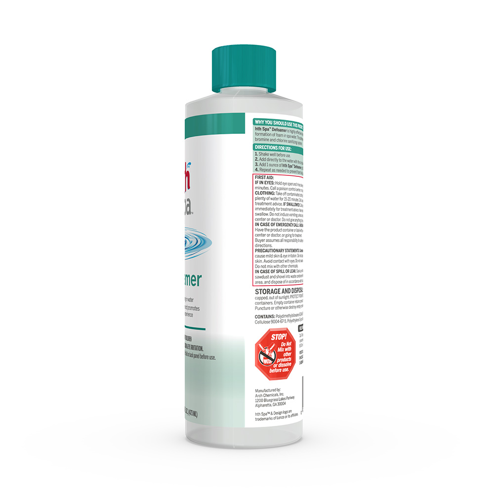 HTH 86203 Spa Defoamer, 7 oz, Creamy Liquid, Mild, White