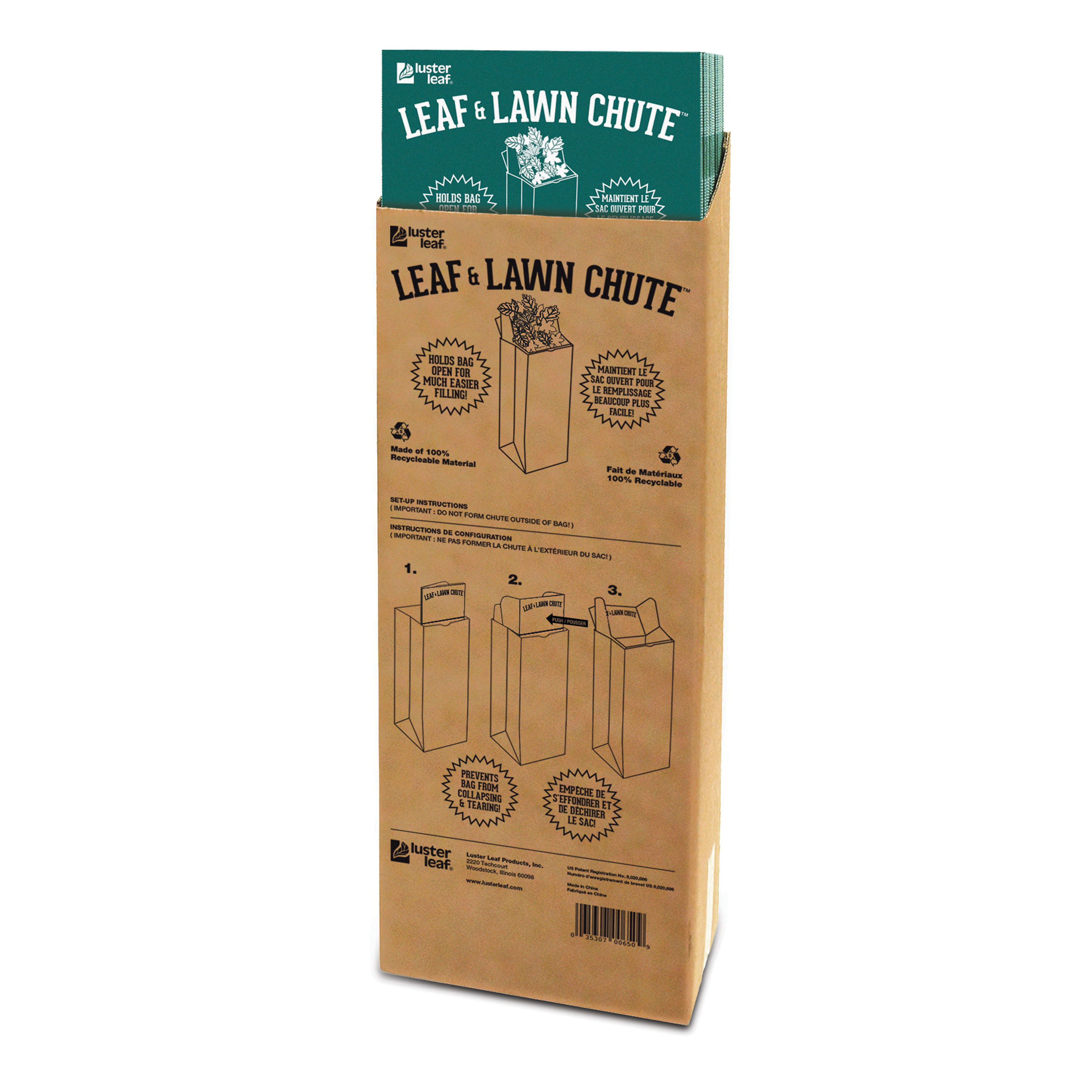 luster leaf A650 Chute, 30 gal Capacity, Plastic - 2