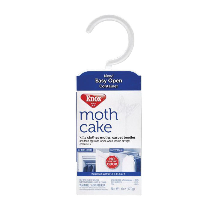 493.6 Moth Cake, 6 oz, Solid, Characteristic, White