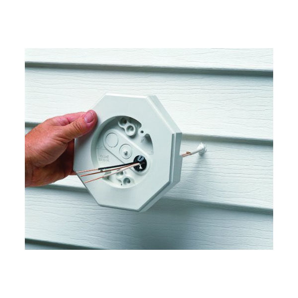 Arlington 8141 Siding Mounting Kit, Plastic, White - 2