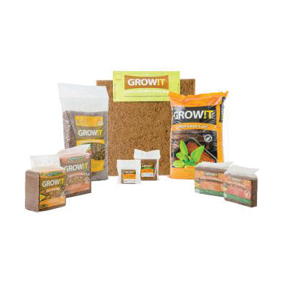 Grow!T JSCPB Coco Coir Mix Brick, Brown Pack