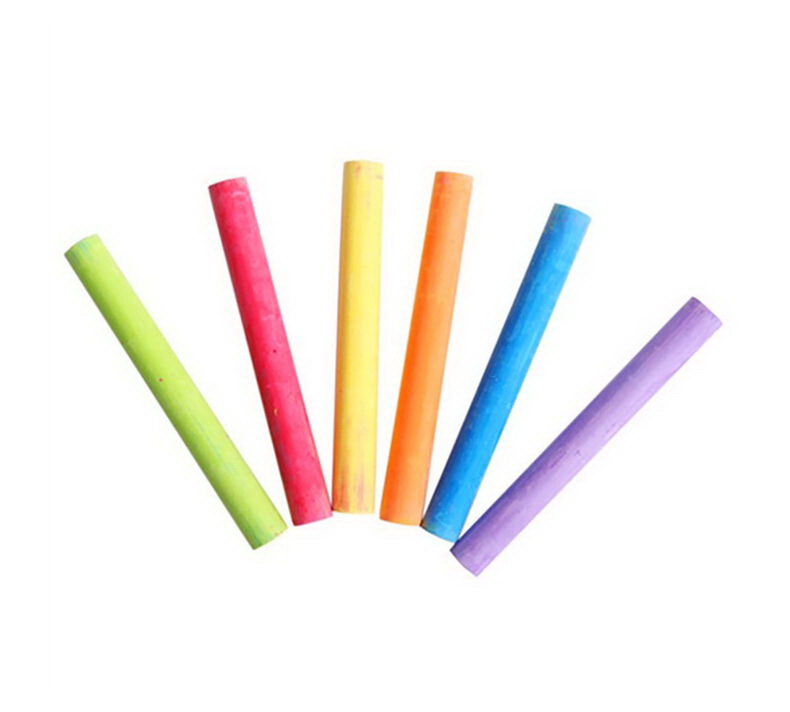 Crayola 5108162009 Children's Chalk, 0.4 in Dia, 3.3 in L, Blue/Green/Orange/Red/Violet/Yellow - 4