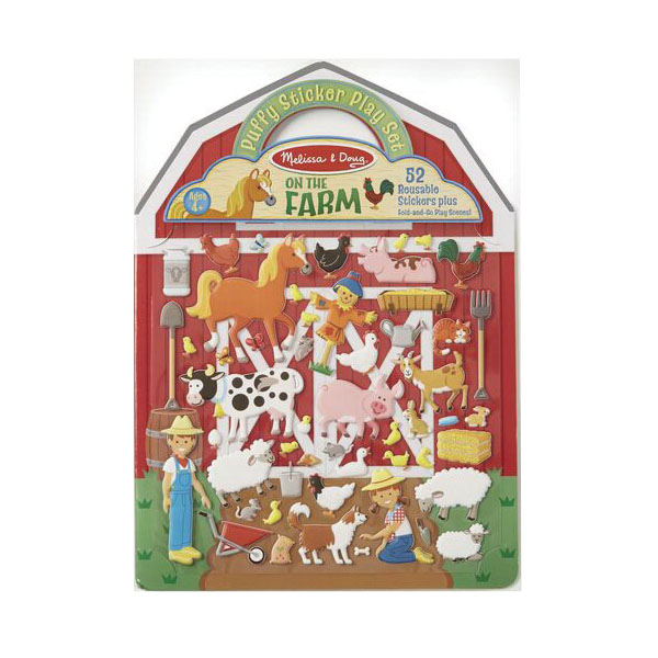 Melissa & Doug 9408 Puffy Stickers Play Set, 8-1/4 in W, 11-1/2 in L