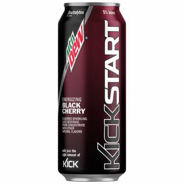 Mtn Dew 3000 Kickstart Sparkling Juice Beverage, Black Cherry Flavor, 16 fl-oz Can