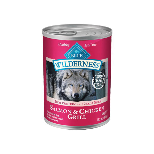 596421 Dog Food, Adult, Wet, Chicken, Salmon, 12.5 oz, Can