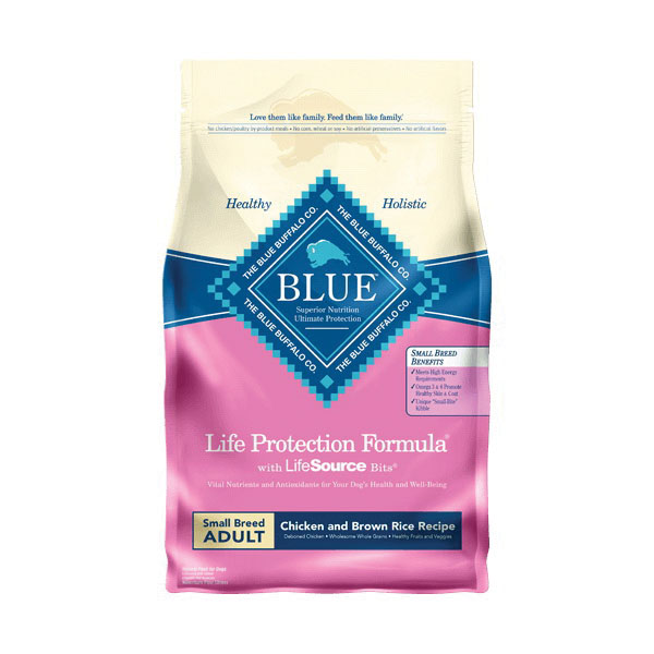 BLUE Life Protection Formula 596097 Dog Food, Adult, S Breed, Dry, 6 lb Bag